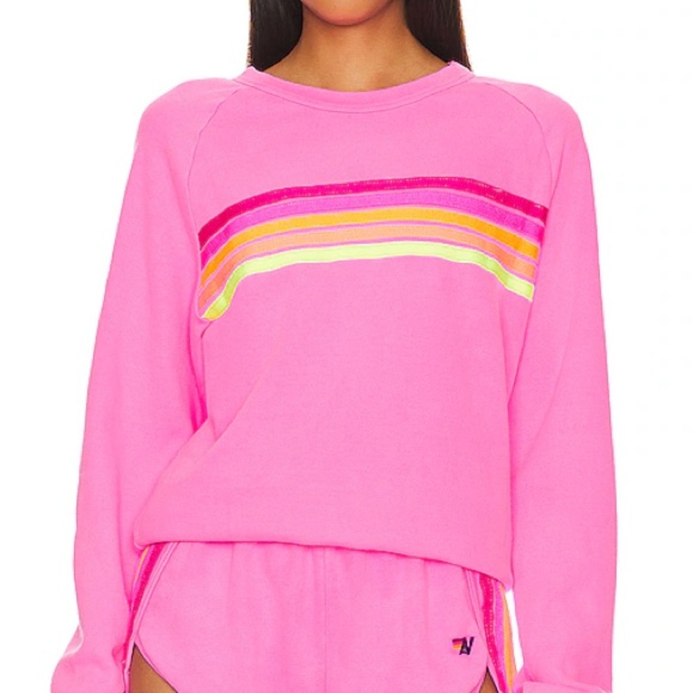 Pink aviator nation x revolve set